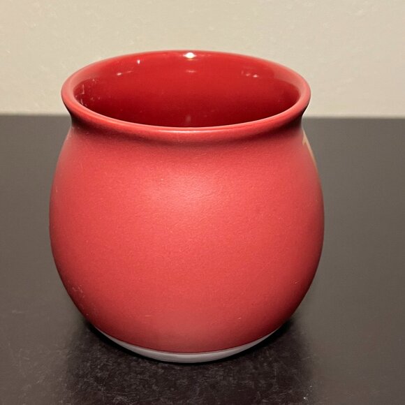 THRESHOLD Letter "L" Initial Monogram Rounded Maroon Stoneware Mug - Picture 8 of 14